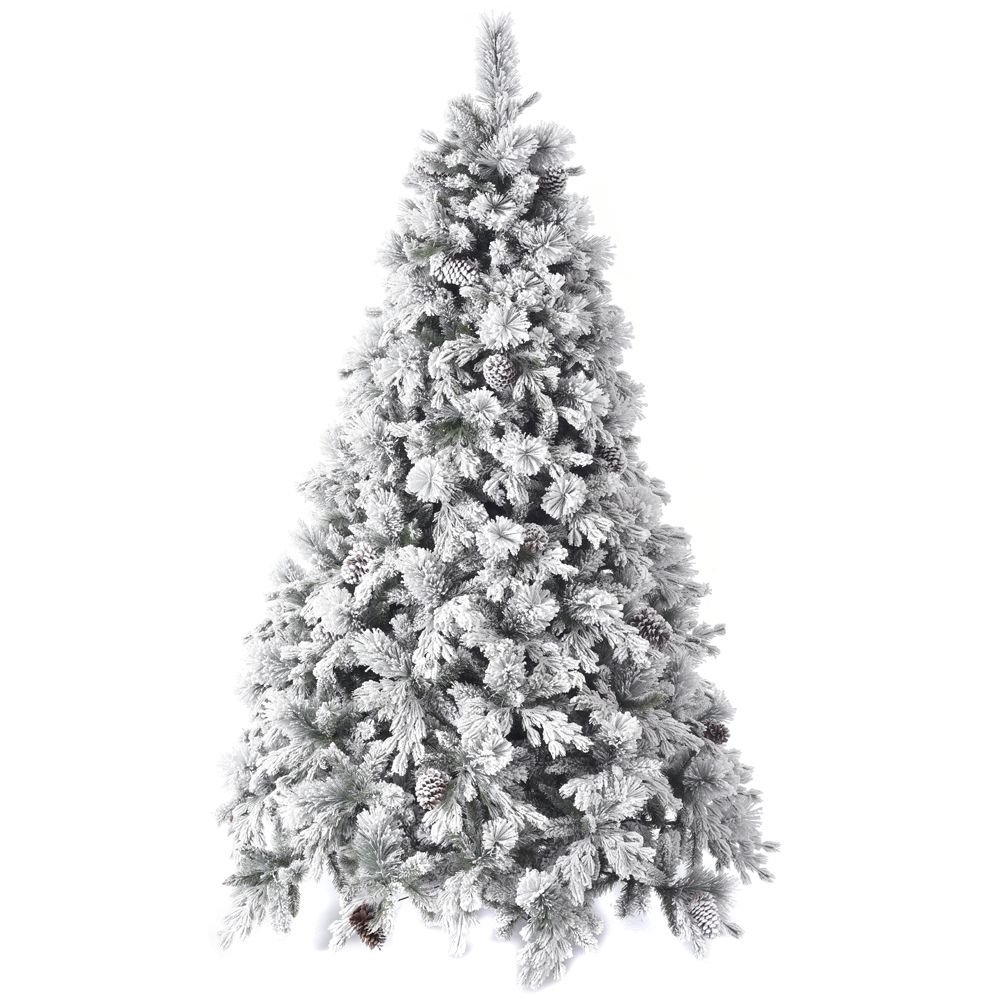 Iliadis Alexandros / Новогодняя елка, заснеженная с шишками, высота 210 см, арт. 67531