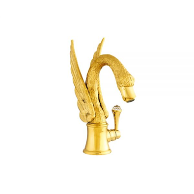 Mestre, Смсеитель для раковины Swan, цвет золото с кристаллами Swarovski, арт. 039243.А00.00